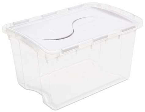 clear acrylic box hinge metal handle|sterilite hinged lid storage box.